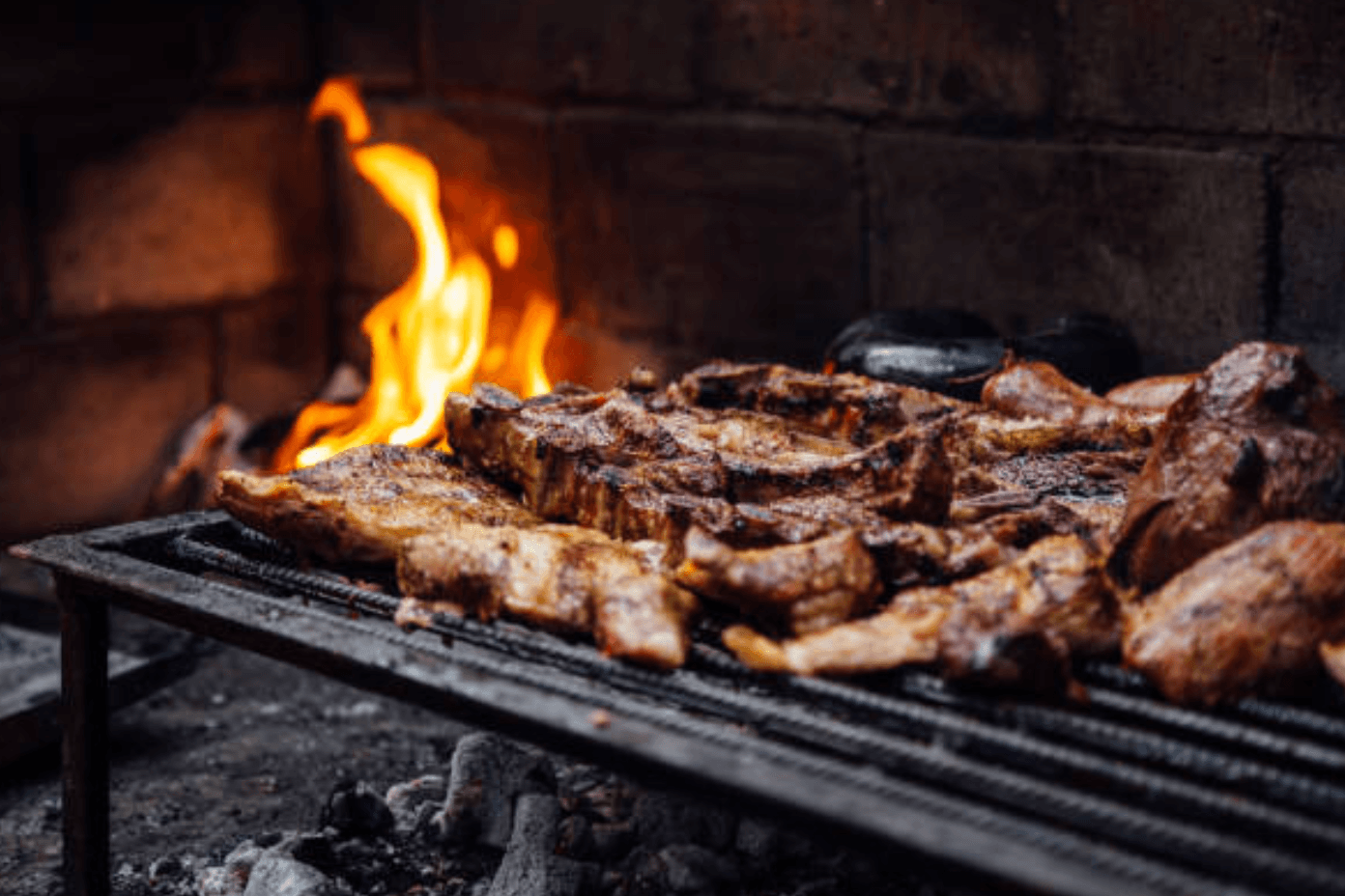 Asado al fuego